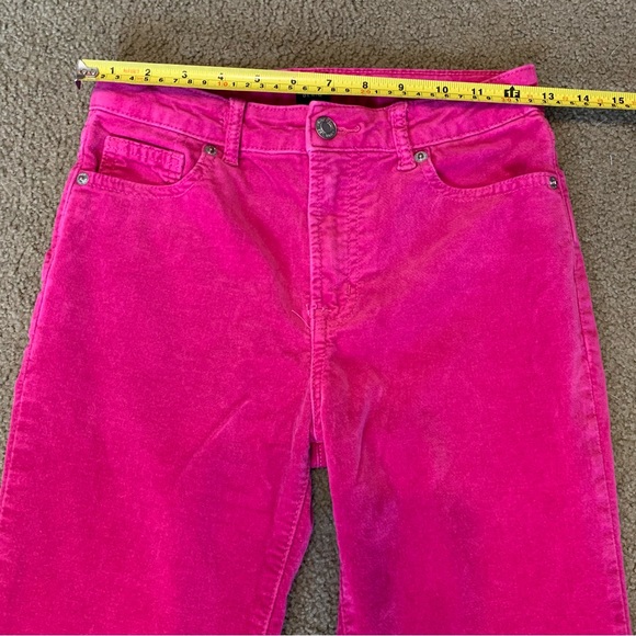 Big Girl's Sz 14 Gap 70s Flare Chino Pants Jeans Pockets Hot Pink Bootcut Style - Picture 3 of 13